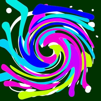 Digital computer graphic - multicolor background for design.
