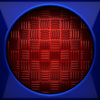 red and blue metal background