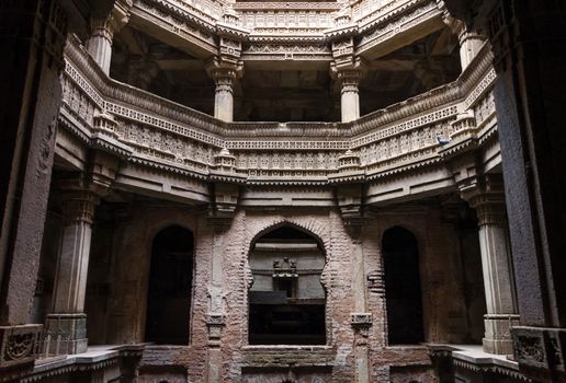 Adalaj Stepwell in Ahmedabad, Gujarat, India 