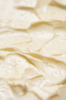 closeup of opened yellow butter