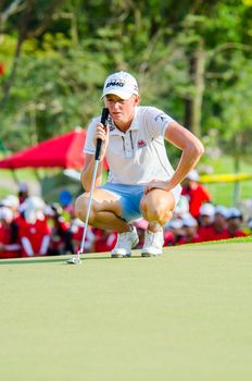 CHONBURI - MARCH 1: Stacy Lewis of USA in  Honda LPGA Thailand 2015 at Siam Country Club, Pattaya Old Course on March 1, 2015 in Chonburi, Thailand.