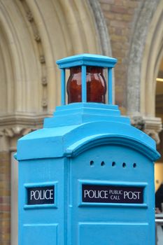 Top of old fashioned Police box