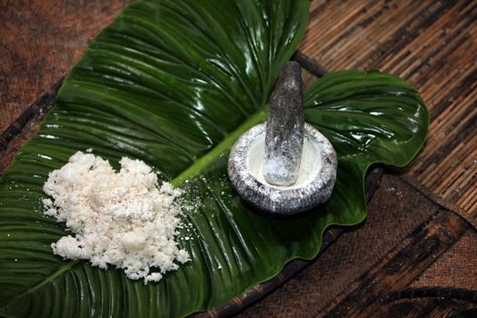 Ingredients for rice wine from an ancient Malay recipe