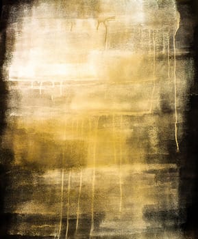 High Resolution Artistic Yellow Painted Texture Background on Canvas