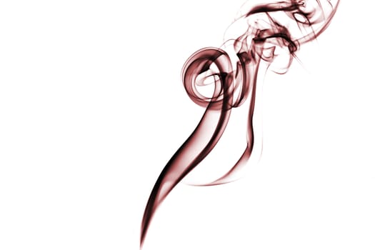 red colored smoke on a white background.