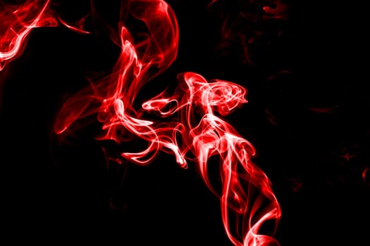 red smoke with light on back background