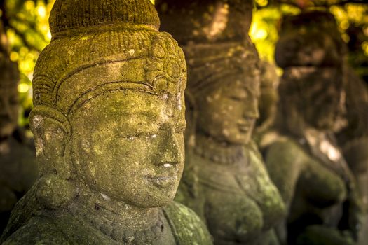 The old stone statue. Indonesia, Bali.
