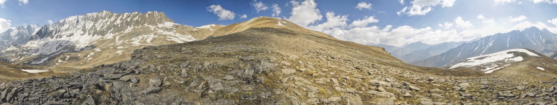 Scenic panorama in Dolpo region in Nepal