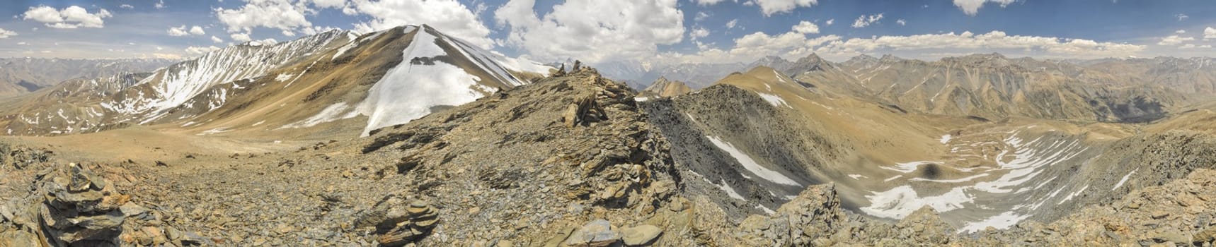 Scenic panorama in Dolpo region in Nepal