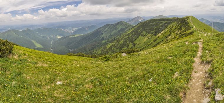 Picturesque view of Mala Fatra mountains in Slovakia