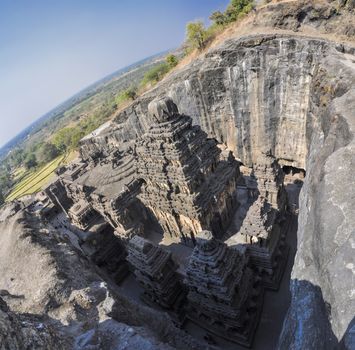 Ellora caves, unesco archaeological site in India