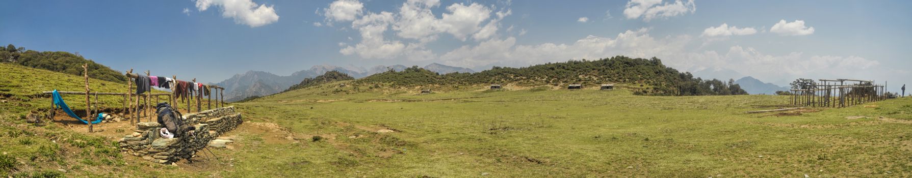 Scenic panorama in Dolpo region in Nepal