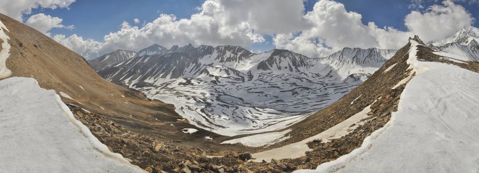 Scenic panorama in Dolpo region in Nepal