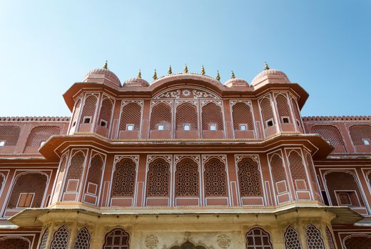 Chandra Mahal Palace or City Palace in Jaipur, India 