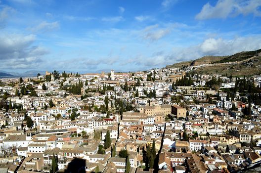 El Albaicín is a district of Granada, in Andalusia, Spain, that was declared a world heritage site in 1984.
