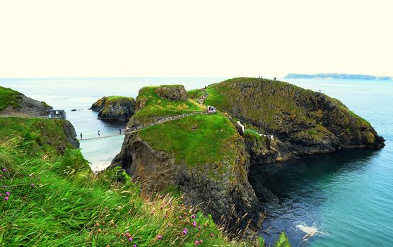 Carrick-a-Rede Rope Bridge is a famous rope bridge near Ballintoy in County Antrim, Northern Ireland.