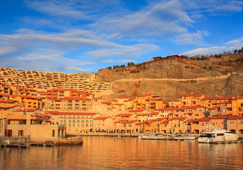 View of vacation house in Porto piccolo, Sistiana. Italy