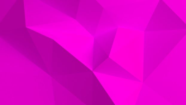 Abstract 3d pink background with polygonal pattern. 