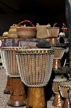 Craft at African Art Village Marketplace at annual Tucson Gem, Mineral, and Fossil show.