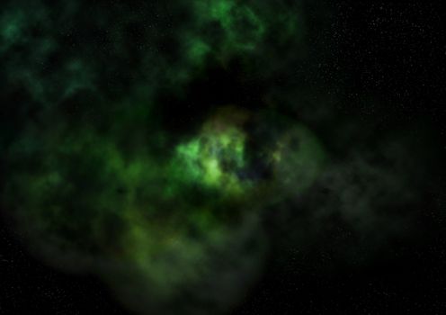 Far being shone nebula and star field against space. "Elements of this image furnished by NASA".