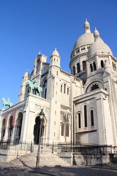 Basilica Sacre Coeur at Montmartre in Paris, France