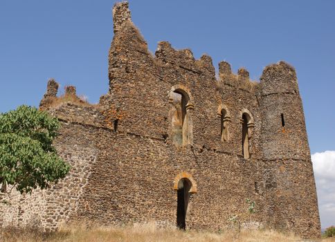 Ruin of palace Guzara, Gondar, Ethiopia, Africa