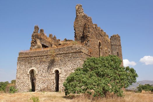Ruin of palace Guzara, Gondar, Ethiopia, Africa