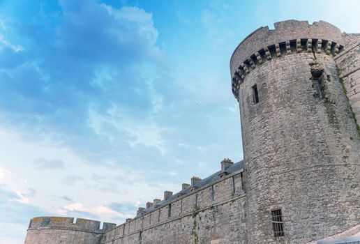 Medieval architecture of Saint Malo - France.