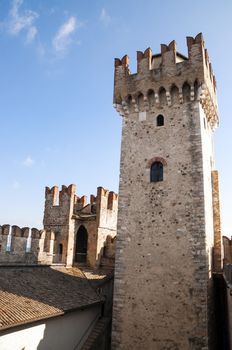 Tower of Sirmione Citadel  Lago di Garda, Italy