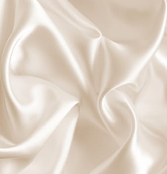 Smooth elegant golden silk can use as wedding background. In Sepia toned. Retro style