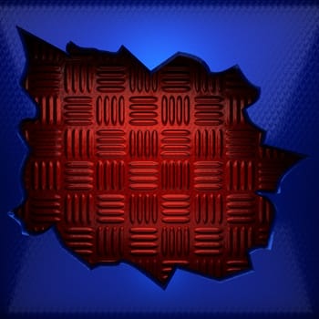 red and blue metal background