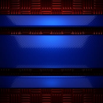 red and blue metal background