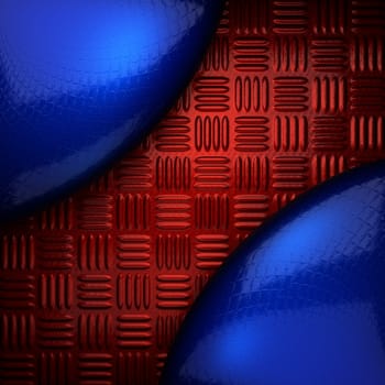 red and blue metal background