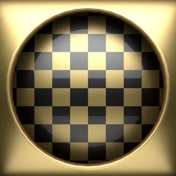 polished golden and black background