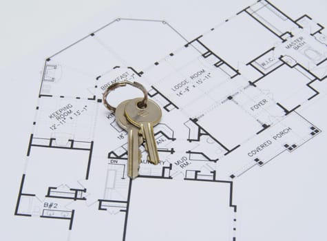 Key on house plan