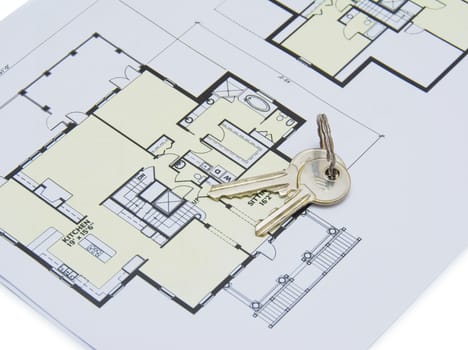 Key on house plan