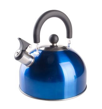 Kettle with whistle. Kettle with whistle on a background