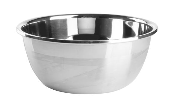 pot. stainless steel pot on background. stainless steel pot on a background