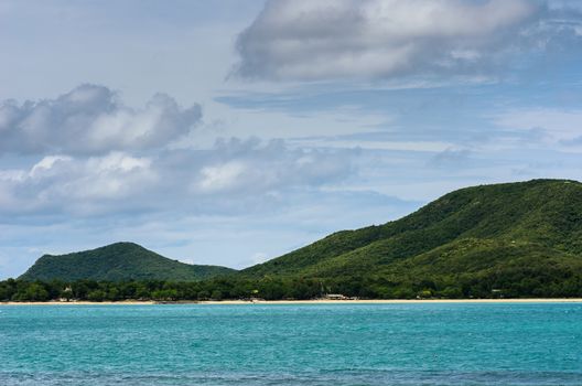 Green island and sea nature landscape in Thailand