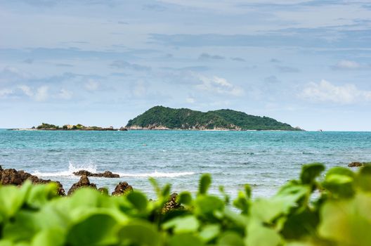 Green island and sea nature landscape in Thailand