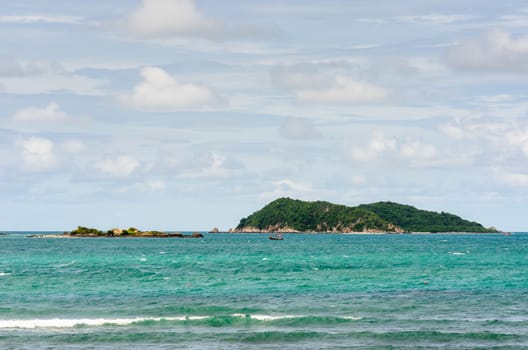 Green island and sea nature landscape in Thailand