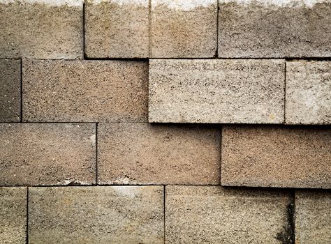abstract background or texture Wall of concrete blocks
