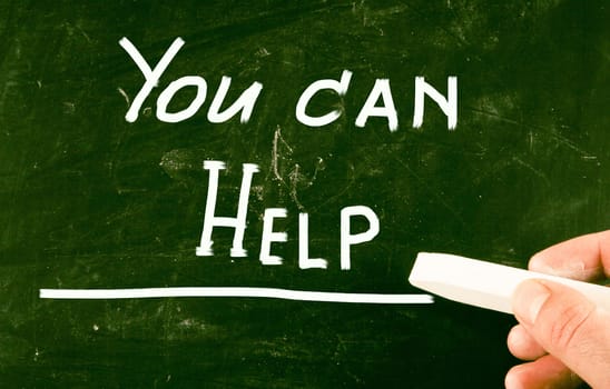 you can help concept