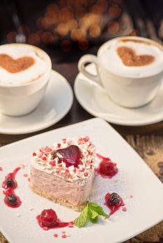 tasty heart shaped valentine cake