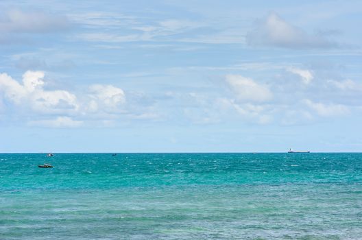 Blue sea nature and the sky in Thailand