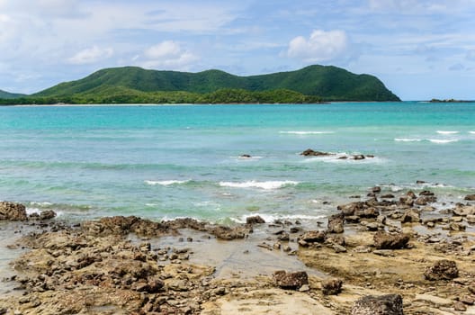 Green island and sea nature landscape in Thailand