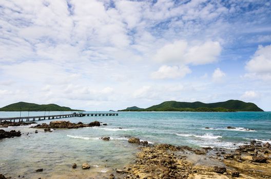 Green island and sea nature landscape in Thailand