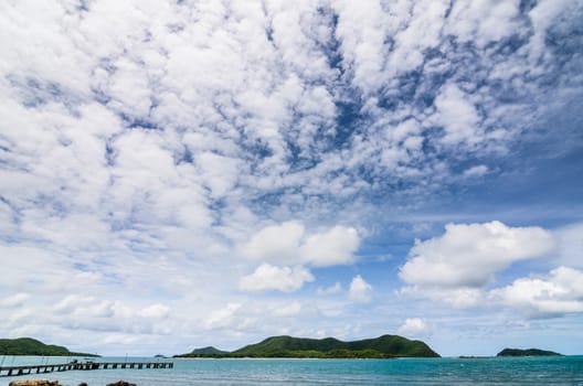 Green island and sea nature landscape in Thailand