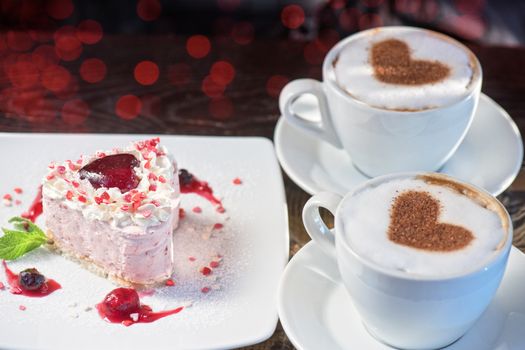 tasty heart shaped valentine cake