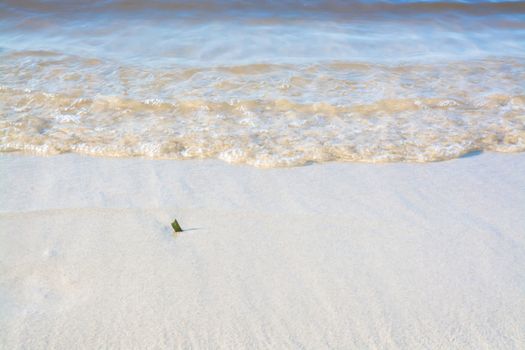 Morning waves closeup. Mallorca, Balearic islands, Spain in July.